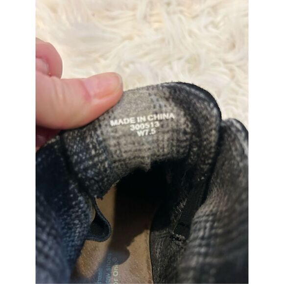 Toms lace up suede booties wedge size 7.5 round toe GUC - Picture 8 of 9